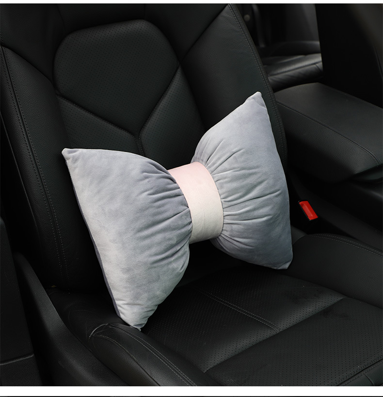 Car headrest waist Dutch velvet neck pillow new Li velvet does not shrink and does not fade car headrest