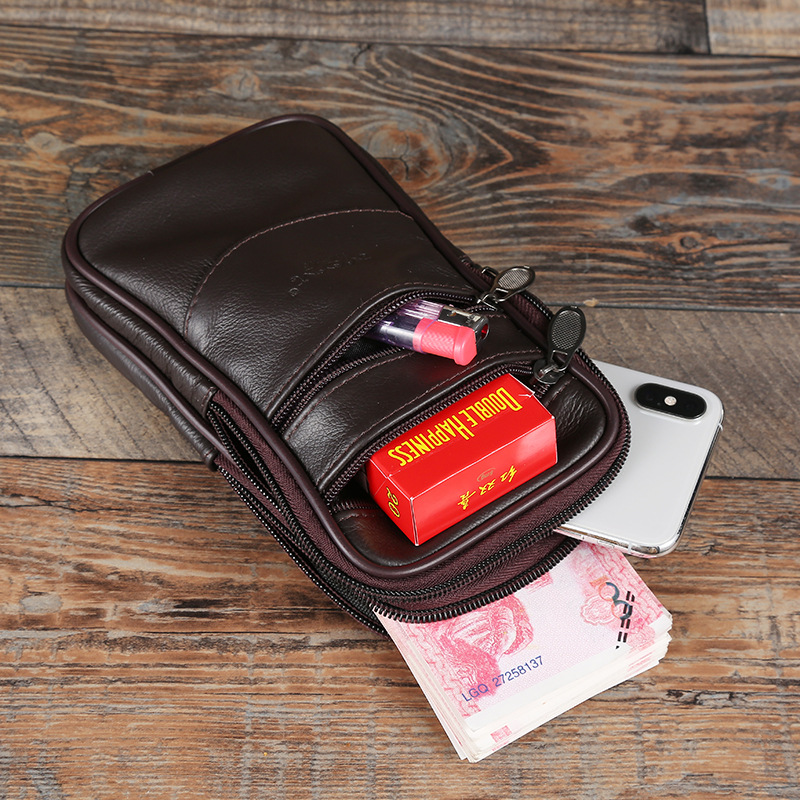 Manufacturers Selling Four-Layer Men's Large Backpack Multi-Functional Shoulder Bag Business Oblique Span Portable Office Mobile Phone Bag undefined