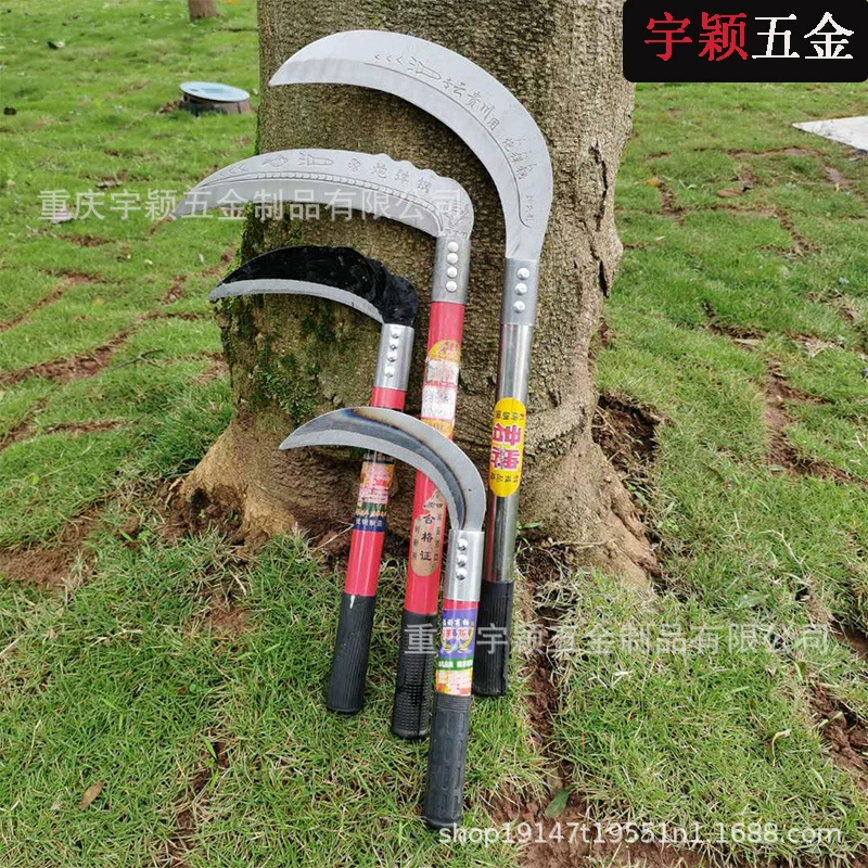 Сельскохозяйственная серповидная газонокосилка открытый инструмент для уборки дров Кукуруза соя рисовая цепь нож с острой головкой прополка чистый нож