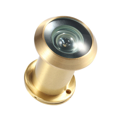 Full Copper Cat Eye 200-Degree Wide-Angle Hotel Door Security Door Peephole Anti-Snapping Anti-Rotation Hotel Sheep Eye High-Definition Door Mirror