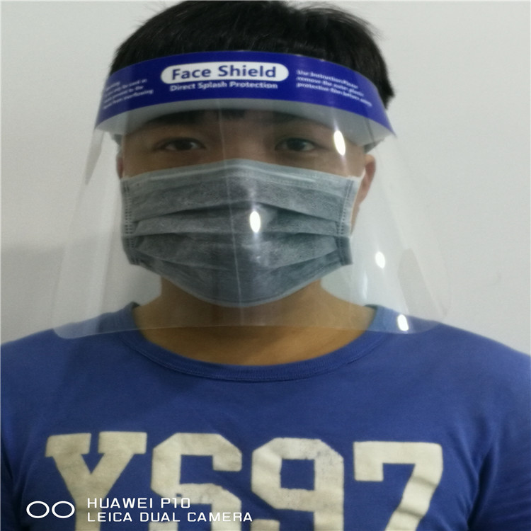 Transparent plastic pet Droplet quarantine Protective masks quarantine protect Epidemic face shield goods in stock