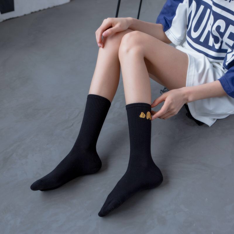 Unisex Casual Bear Cotton Crew Socks A Pair display picture 9