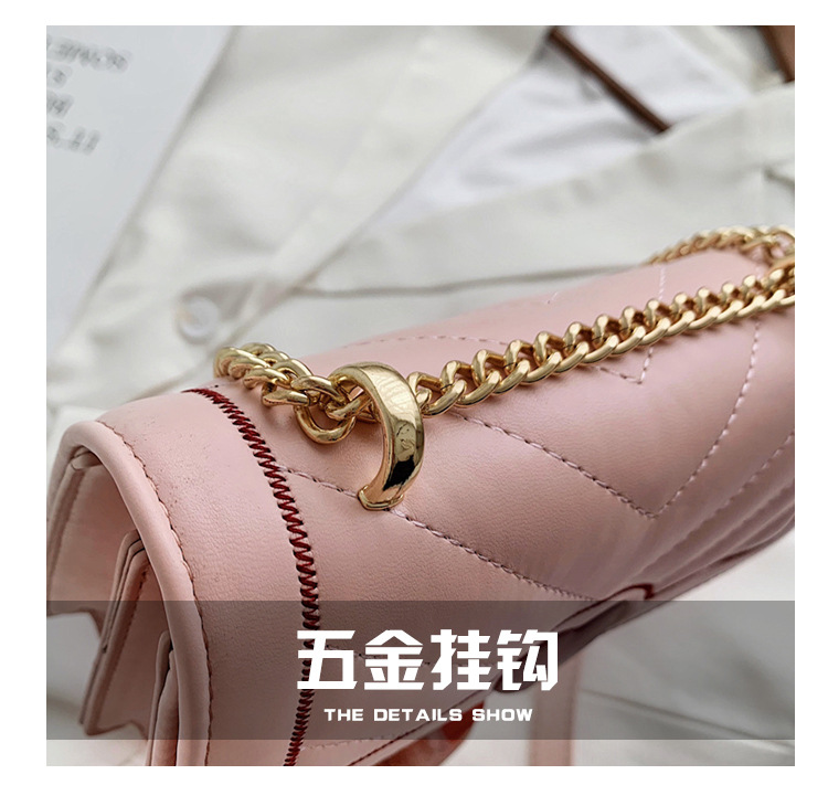 New Trendy   Fashion One Shoulder Chain Bag Texture All-match Messenger Small Square Bag display picture 18