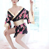 Sexy UNIFORM SEXY floral kimono suit temptation