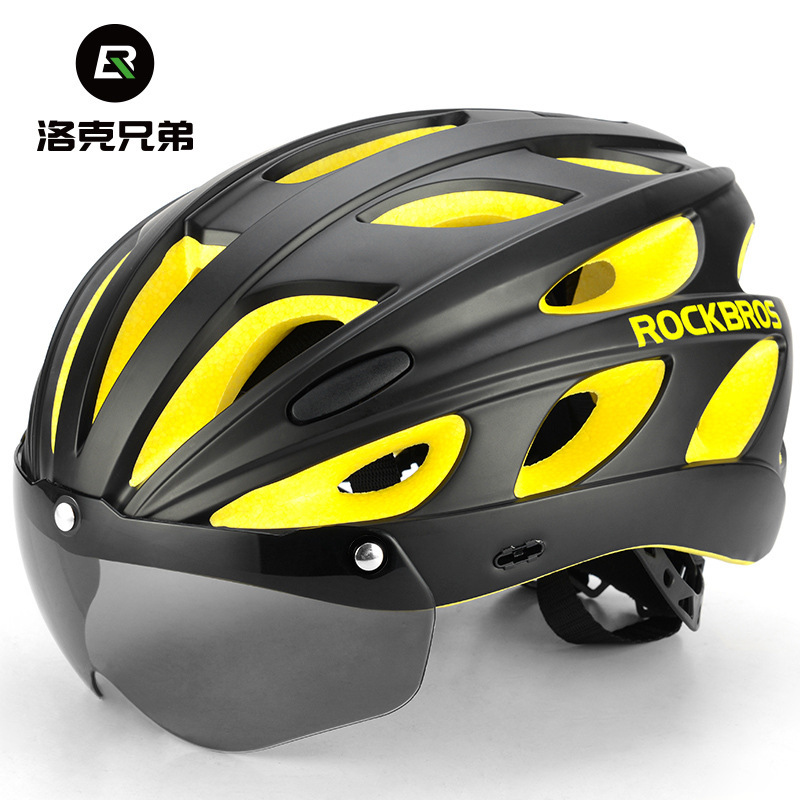 Riding Helmet Mountain Highway Bicycle Helmet Goggles Polarized one Forming Colorful men and women