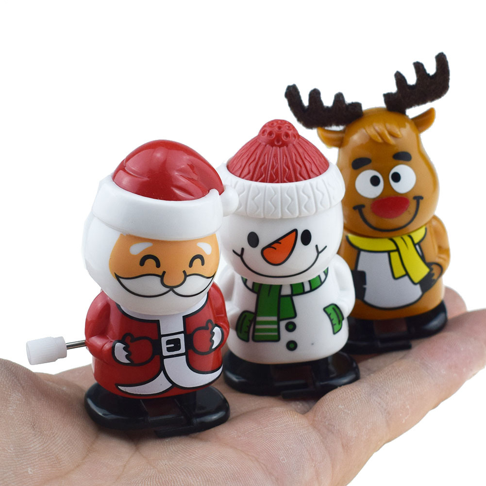 Cute Children's Plastic Clockwork Shaking Head Christmas Toy display picture 1
