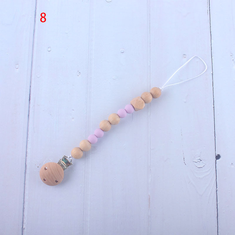 Nueva fábrica directa bebé Beech juguete mordedor bebé chupete de silicona pezón anti-gota cadena materna y infantil suministros