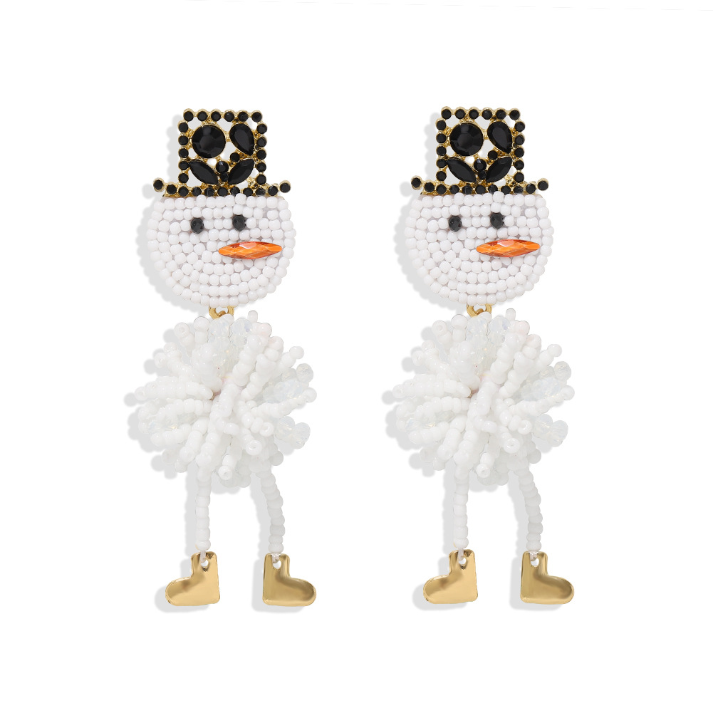 Creative Snowman Earrings display picture 2