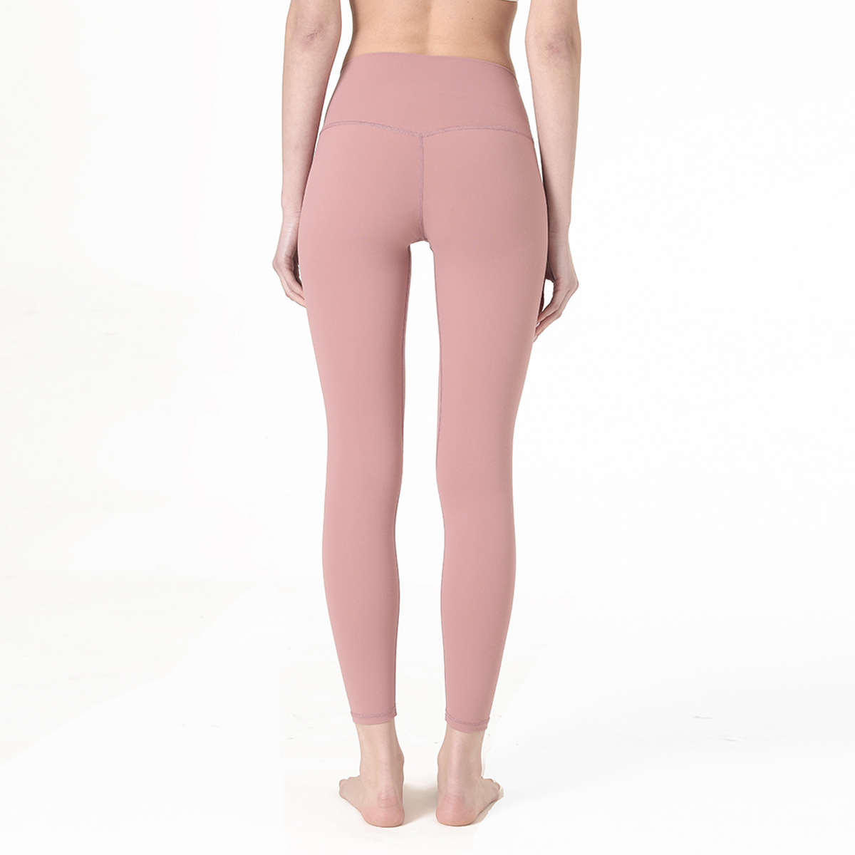 nude high waist tight elastic fitness pants NSNS22027