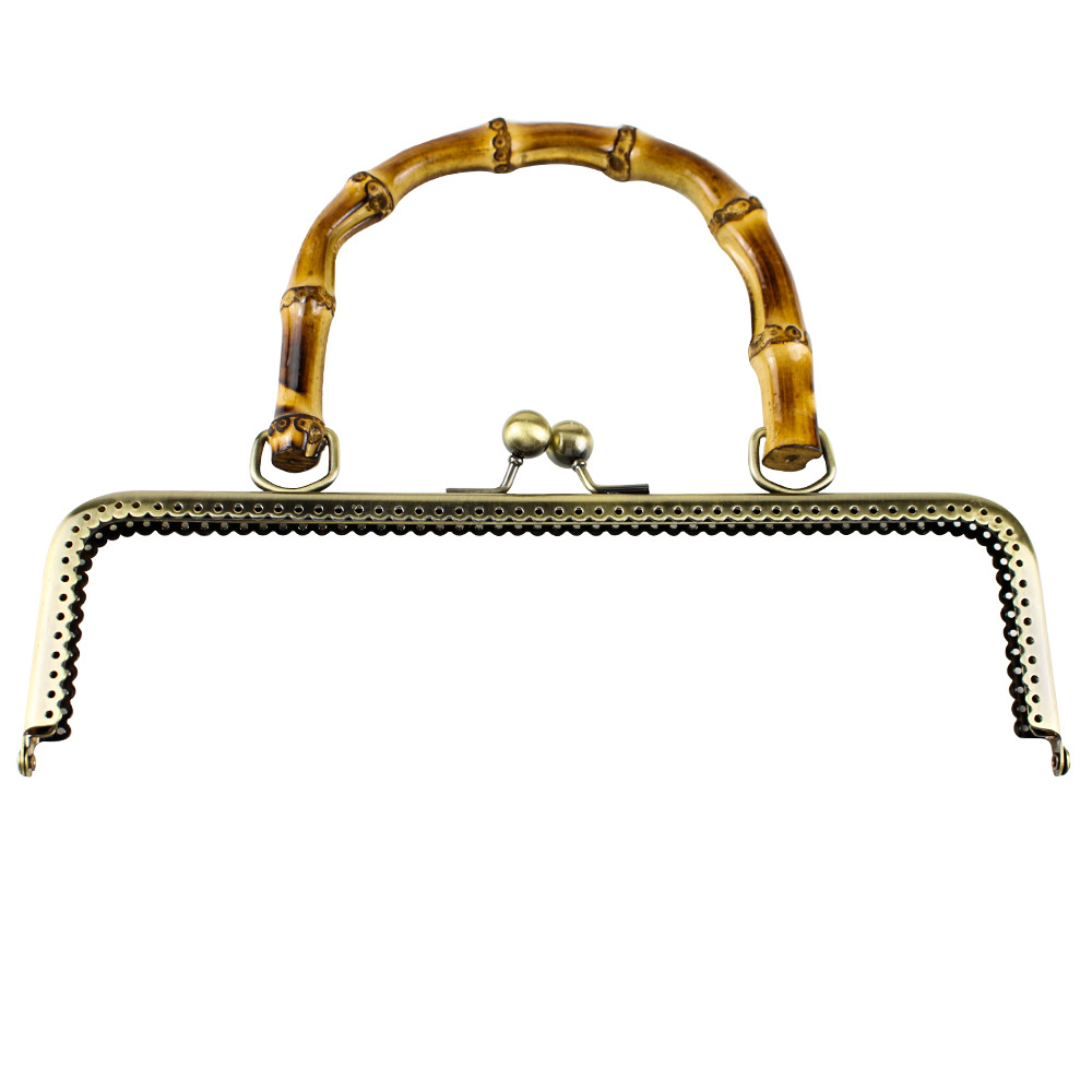 Especial 25cm cuadrado de encaje brillante de bambú marrón brazalete de bambú real brazalete de bambú oro