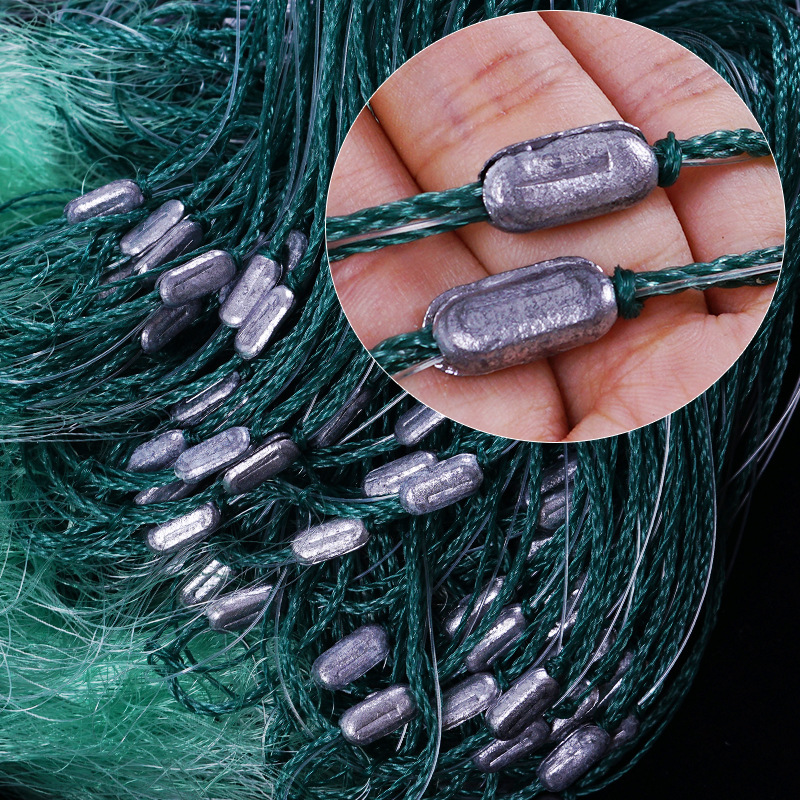 Yuxin fishing gear three-layer fishing net sticky net fishing net green silk reservoir sink net floating net fishing net wire mesh fishing net sticky net