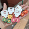 Children's knitted cute hair rope flower-shaped, Korean style