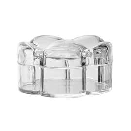 梅花形小盒子带盖透明小瓶子美甲钻石分类盒子迷你分类盒收纳盒