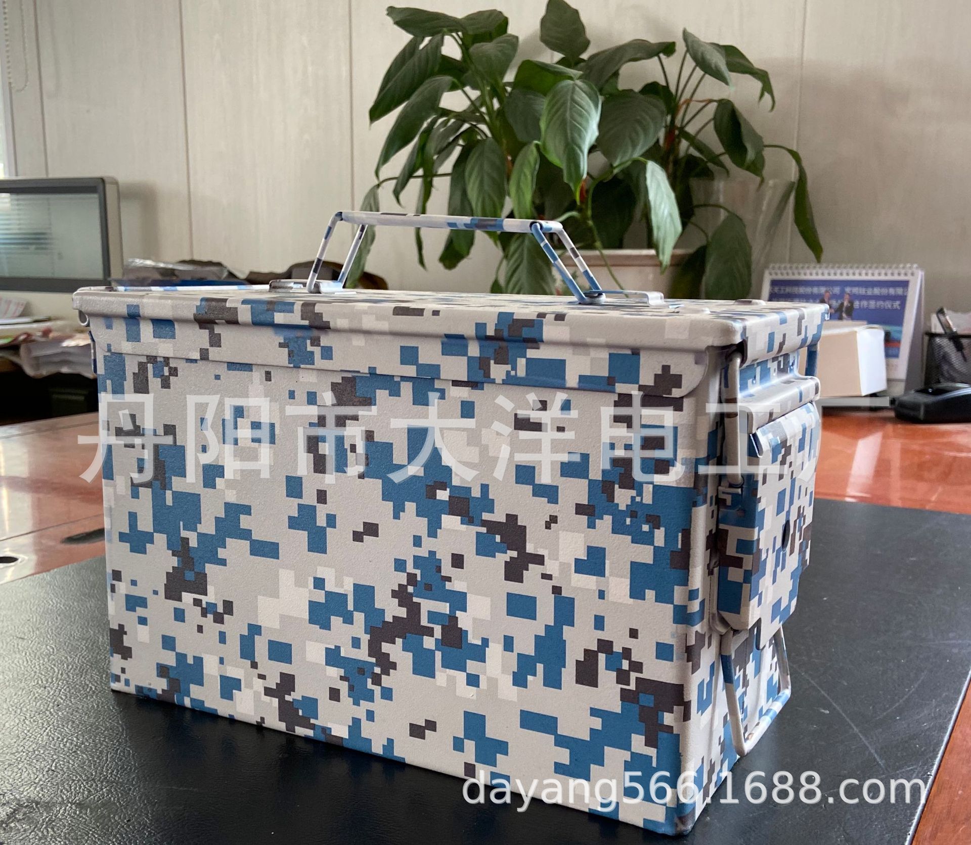 【中号】防火防爆金属箱密封子弹盒野外生存收纳M2A1炭素钢工具箱