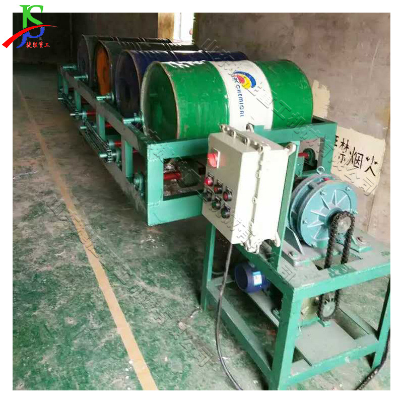 铁桶塑料桶内部清洗机 半自动链式洗桶机 化工废旧油桶油污洗刷机