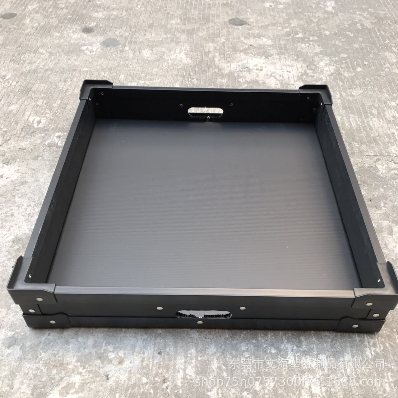 定制 中空板物料箱长方形万通板周转箱 塑料瓦楞板骨架箱