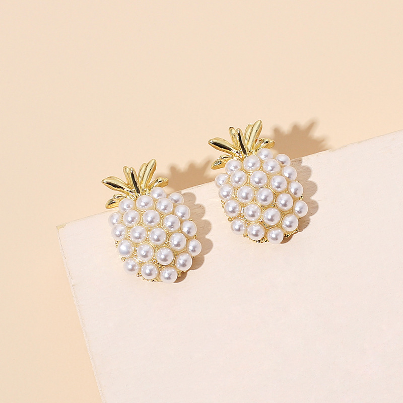 neue trendige Mode Ananas Perlen Ohrringepicture4
