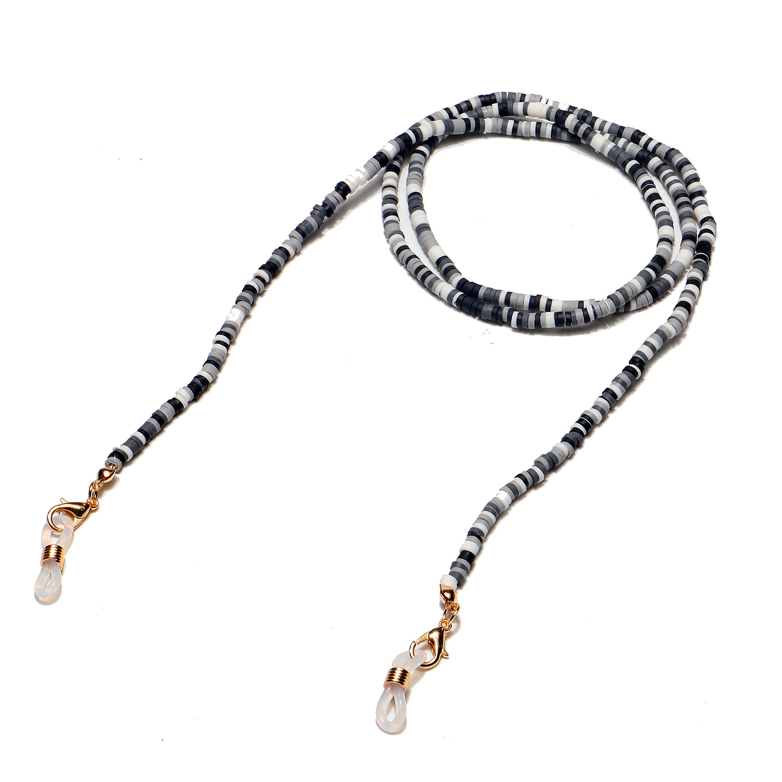 11g Weight Metal Material White Color Fashion Multicolor Soft Ceramic Glasses Chain 3