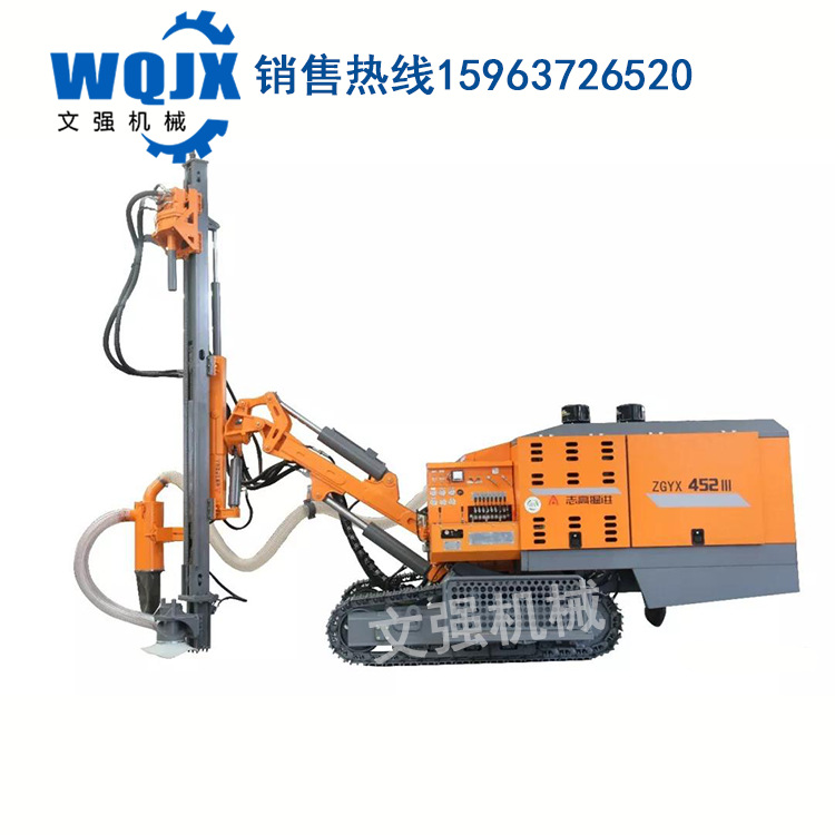 壹體式潛孔鑽機多角度打孔履帶式潛孔鑽車16/17空壓機ZGYX452鑽機