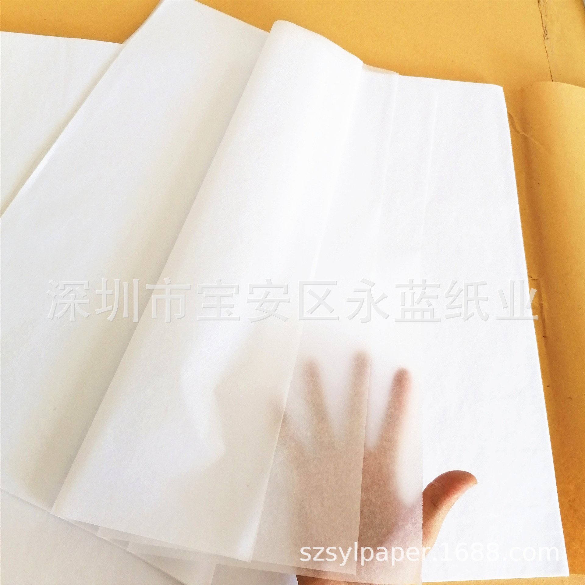 Manufactor Direct selling white Copy paper clothing packing Moisture-proof paper fruit Sydney paper electroplate Cellophane