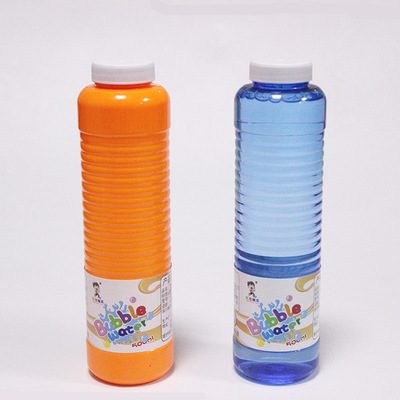 七彩色吹泡泡水泡泡精补充液大瓶装500ml不兑水 玩具厂家直销批发