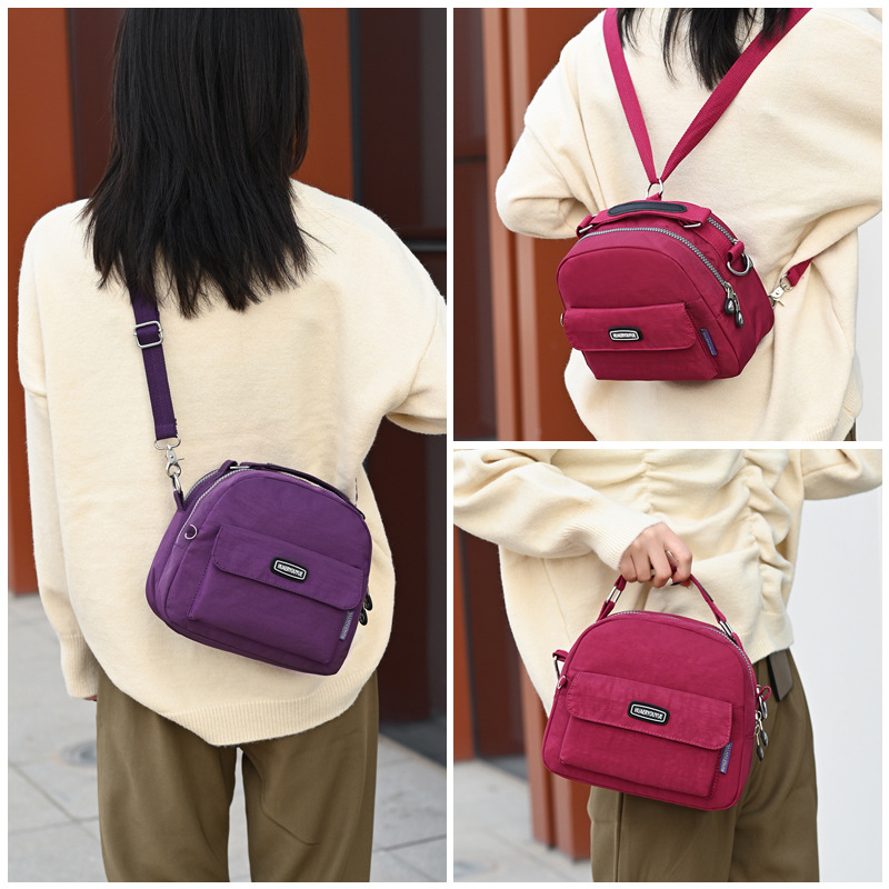 Flower new pattern portable Cloth Water splashing Nylon bag One shoulder lady Messenger Cloth