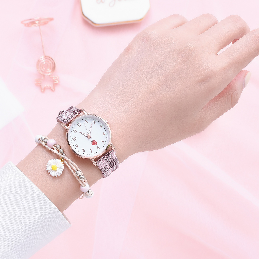 Casual Plaid Buckle Quartz Women's Watches display picture 7