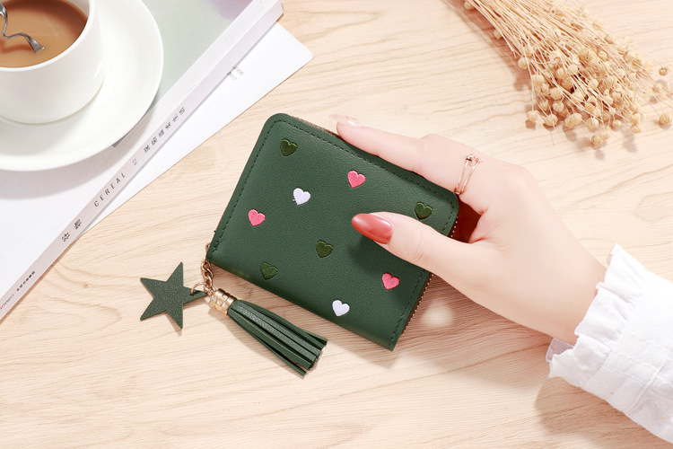 Women's Solid Color Pu Leather Hook Loop Wallets display picture 3