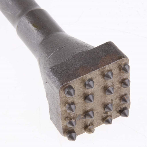 Flower hammer chisel burr bit cement concrete viaduct lychee surface electric pick flower hammer head alloy burr chisel head