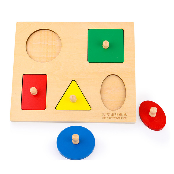 Children's wooden toy geometric shape cognition Montessori