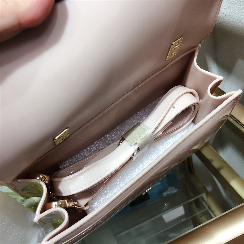 Clearance jelly bag, transparent pvc women's bag, gradient color small square bag, handbag, single-shoulder crossbody women's bag in stock undefined