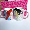 Creative Mermaid Couples against Cup Beast Couple Cup Ceramics Cup Gift Malke