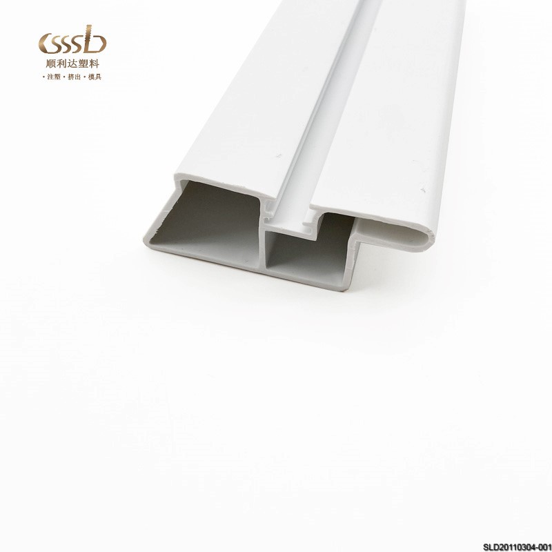 定 制生产ABS挤出U型光面槽ABS塑料异型材空调出风口配件