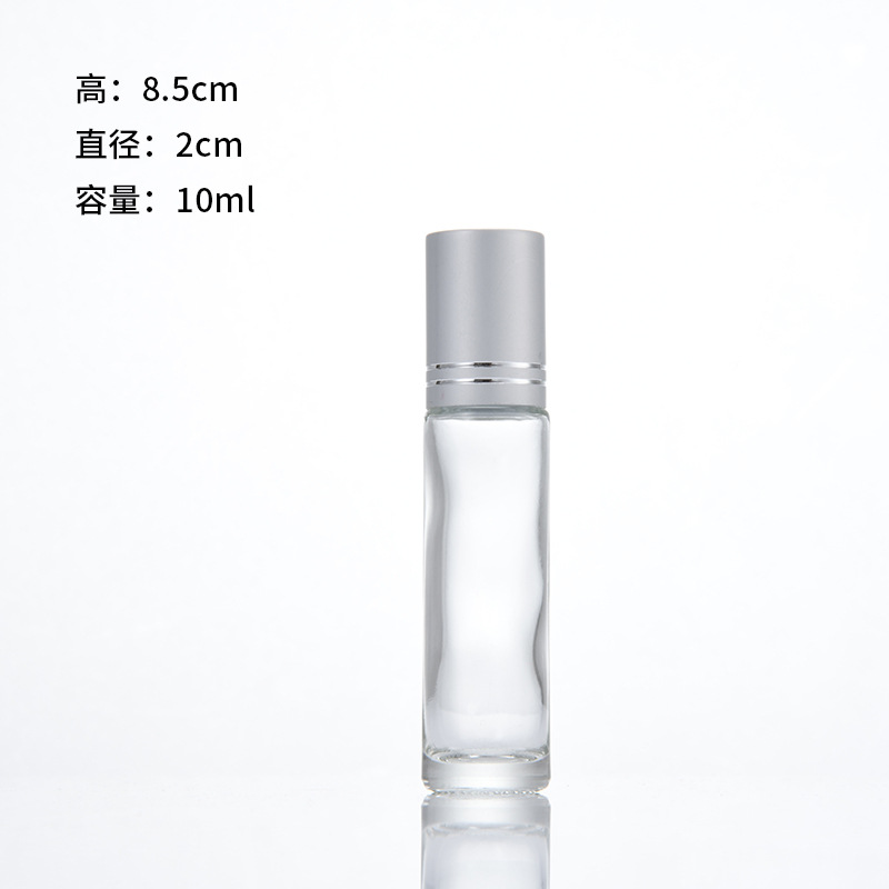 Doterui 10ml botella de bola de rodillo esmerilado colorido botella de cuentas botella de aceite esencial de vidrio botella de aceite de labios botella vacía entrega de fábrica