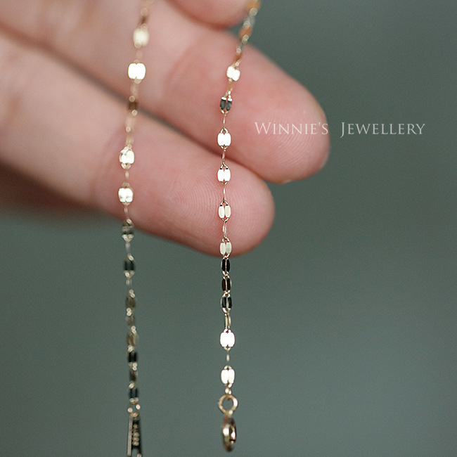 S925 Sterling Silver Plated 14K Gold Japanese Style Light Luxury Bracelet Super Flash All-match Gloss Sheet Ultra-fine Simple All-match Women's Bracelet