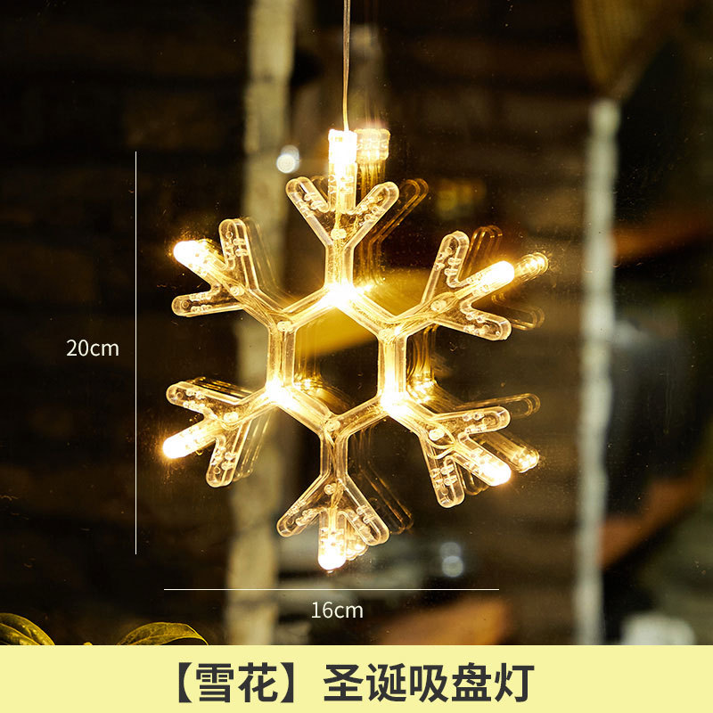 Navidad Lámpara decorativa tienda ventana de cristal lámpara colgante vacaciones atmósfera diseño lámpara de succión campana pequeña joyería colgante