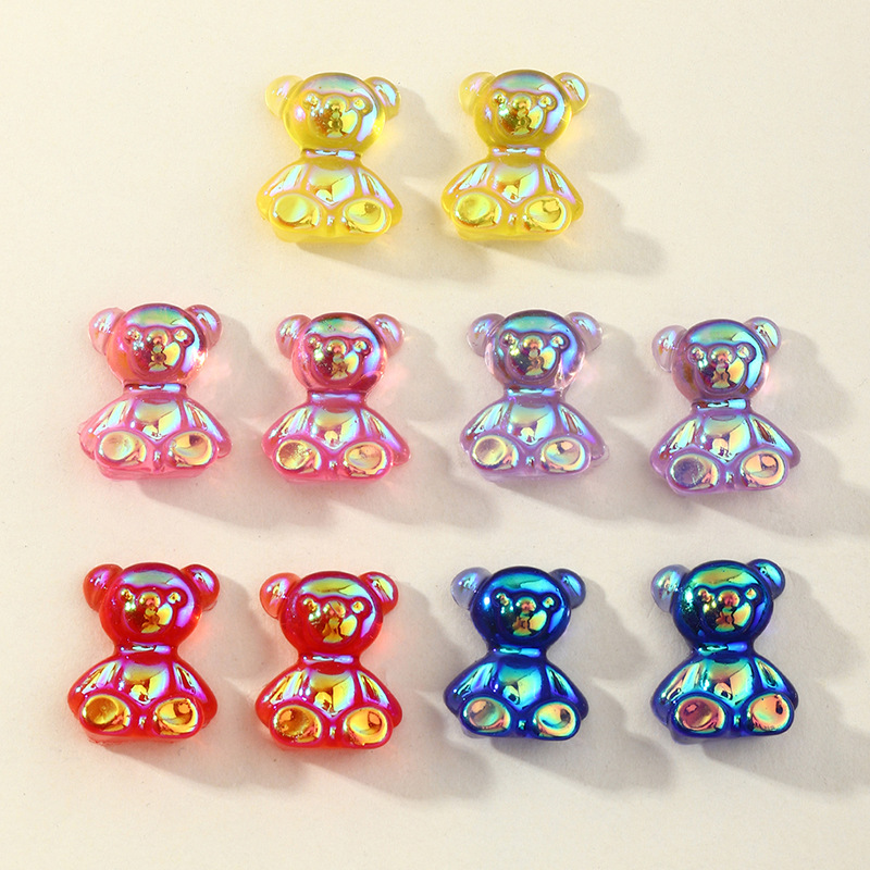 Cute Colorful Bear Earrings display picture 21