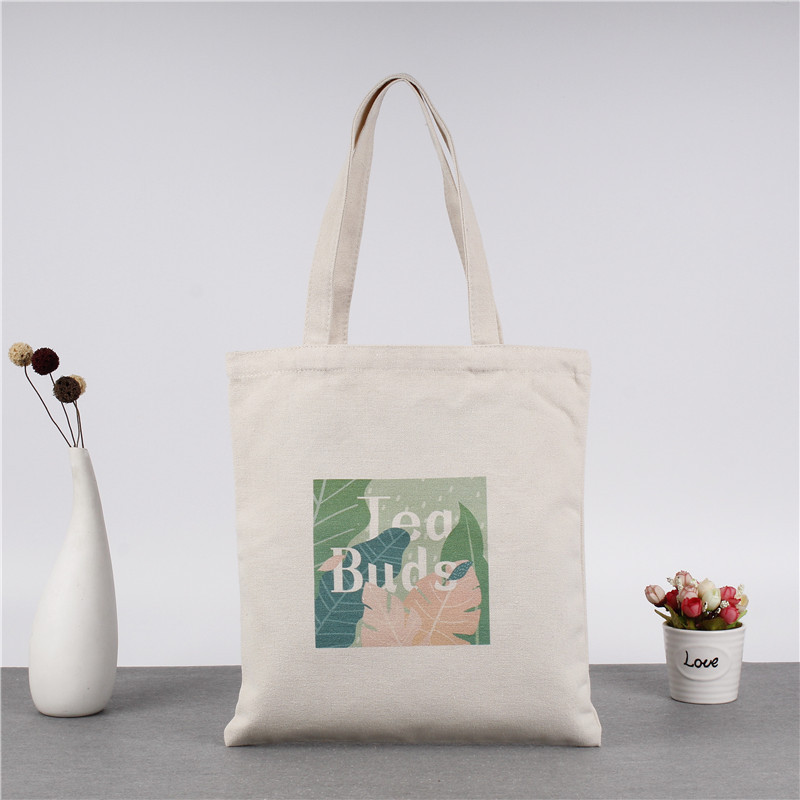 精美印花手提帆布袋棉布袋单肩手提帆布包简约礼品手提购物袋