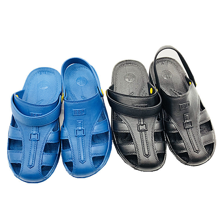 防静电软底护趾拖鞋凉鞋无尘车间工作两用凉鞋夏季凉鞋防滑拖鞋