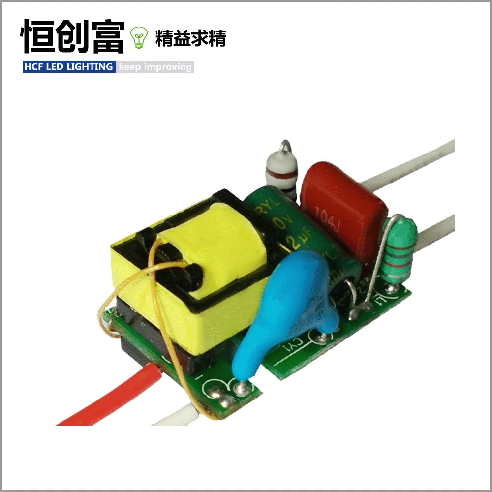 Сертифицированный источник питания без стробоскопа 3-5*1 Вт 3 Вт 5 Вт лампа накаливания CE Сертифицированный блок питания малого объема COB