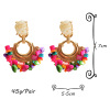 Earrings, accessory, European style, wholesale