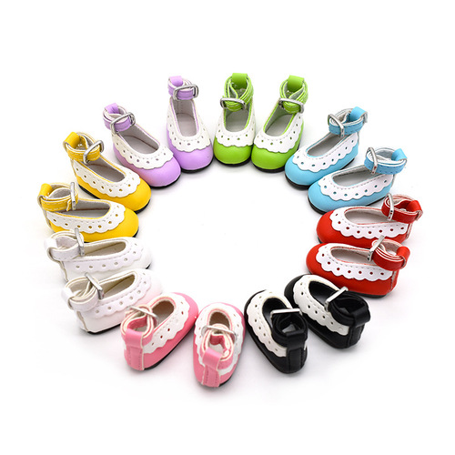 bjd shoes 6 points doll high heels cotton doll doll elastic buckle princess shoe accessories wholesale