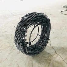 厂家供应19米长管道疏通机弹簧 下水道疏通机配件 疏通软轴批发价