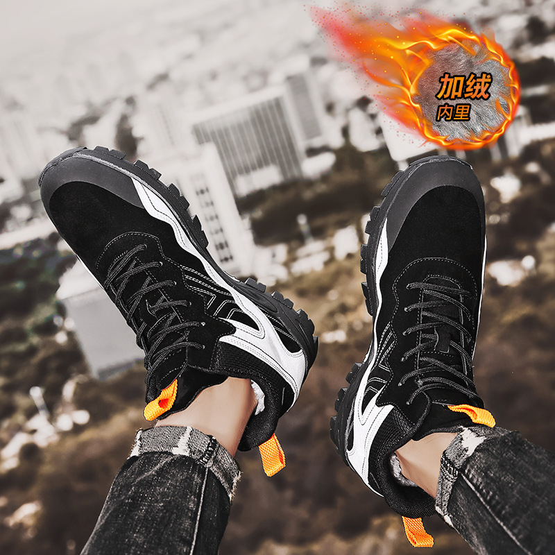 2020 Autumn and winter Plus gross Men's motion Single shoes ventilation Hiking shoes outdoors Climbing shoes non-slip wear-resisting 2126