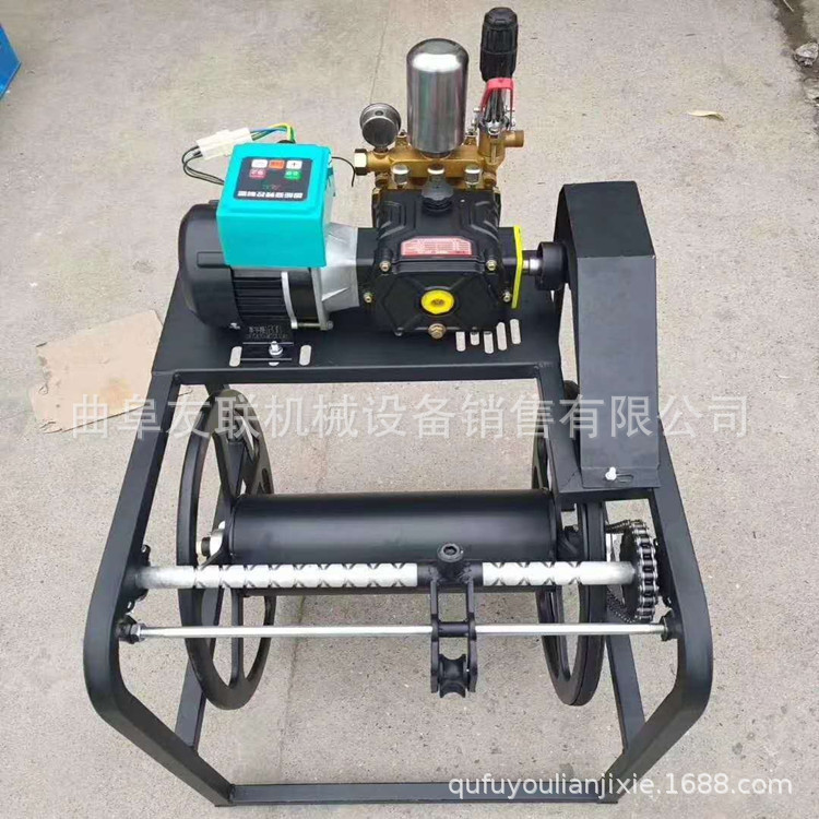 60V电瓶通用电动打药机 远程高压喷洒设备 带遥控器的打药机 62