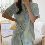 Летняя милая пижама, в корейском стиле, короткий рукав, оптовые продажи