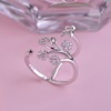 One size fashionable ring, accessory, Japanese and Korean, micro incrustation, on index finger, wholesale