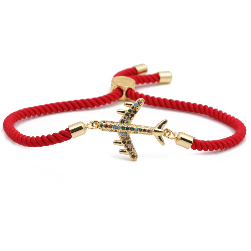 Grenz Überschreiten Der E-commerce Mailand Rotes Seil Armband Mit Mikro Eingesetztem Zirkonium Rotes Seil Lebens Baum Armband Verstellbares Herzförmiges Armband display picture 11