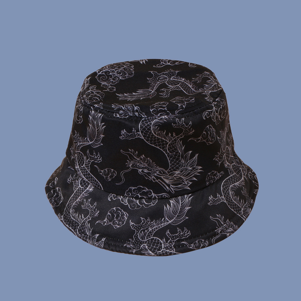 Korean  Trend  Wild Full-headed Dragon Fisherman Hat display picture 5