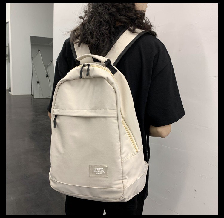 Koreanische Version Von Ins Vintage Sinn All-match Lässig Wasserdicht Große Kapazität High School Student Schult Asche Hong Kong Stil Retro Frauen Rucksack display picture 40